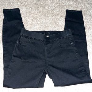 Justice mid rise black jeggings size 16